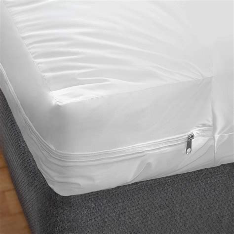 Linenspa Waterproof Zippered Encasement Mattress Protector Twin White